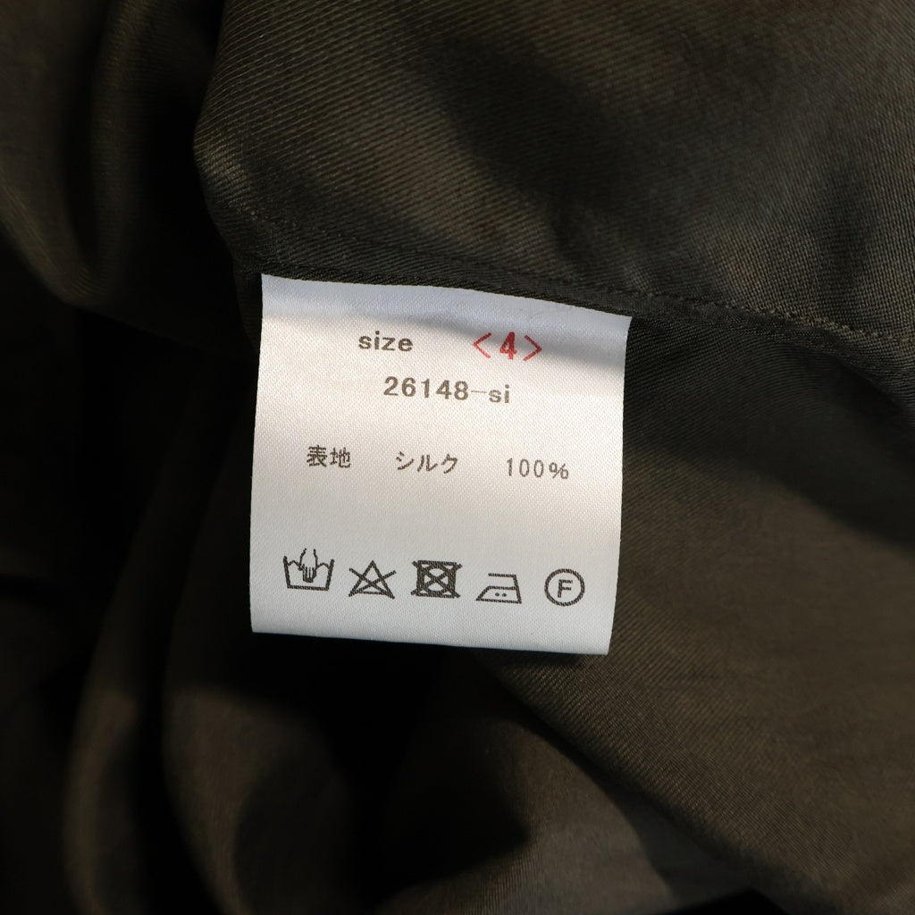 山内(ヤマウチ) ビンテージシルクギャバ ショートスリーブ 半袖シャツ ブラウン 26148-si