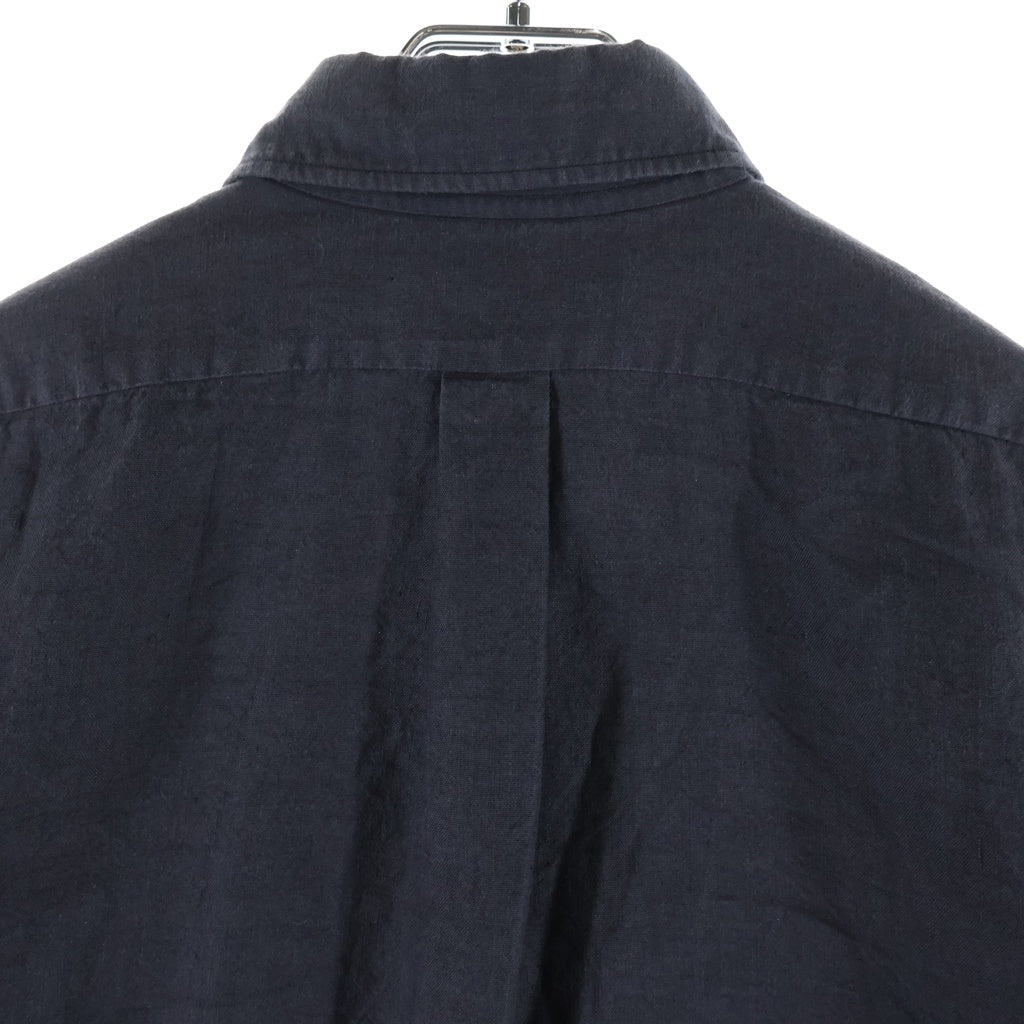 MAATEE&SONS(マーティーアンドサンズ) 強撚LINEN WORK SHIRT リネン ロングスリーブ 長袖 ワークシャツ ブラック MT3103-0604B
