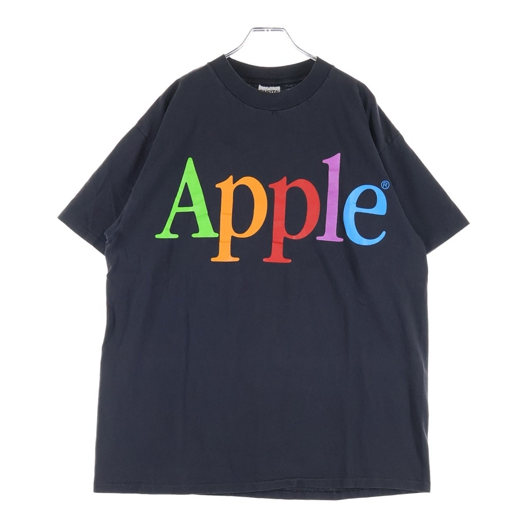 VINTAGE(ヴィンテージ) 90S VINTAGE Apple アップル 企業ロゴプリント ヴィンテージTシャツ 半袖カットソー ブラック