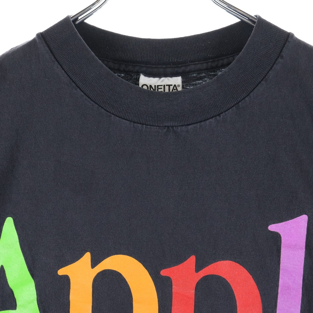 VINTAGE(ヴィンテージ) 90S VINTAGE Apple アップル 企業ロゴプリント ヴィンテージTシャツ 半袖カットソー ブラック