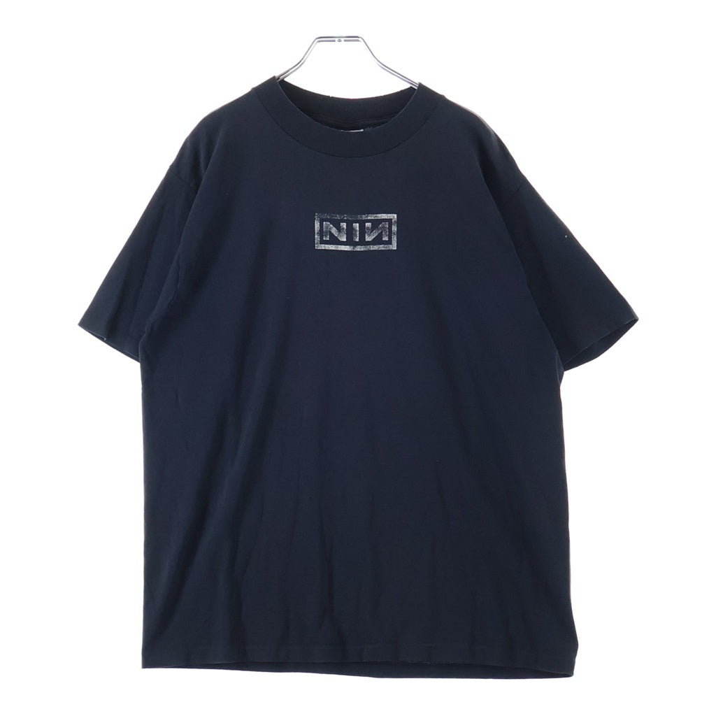 VINTAGE(ヴィンテージ) 90S VINTAGE NINE INCH NAILS BOX LOGO TEE ナインインチネイルズ ボックスロゴプリント ヴィンテージ Tシャツ 半袖カットソー ブラック