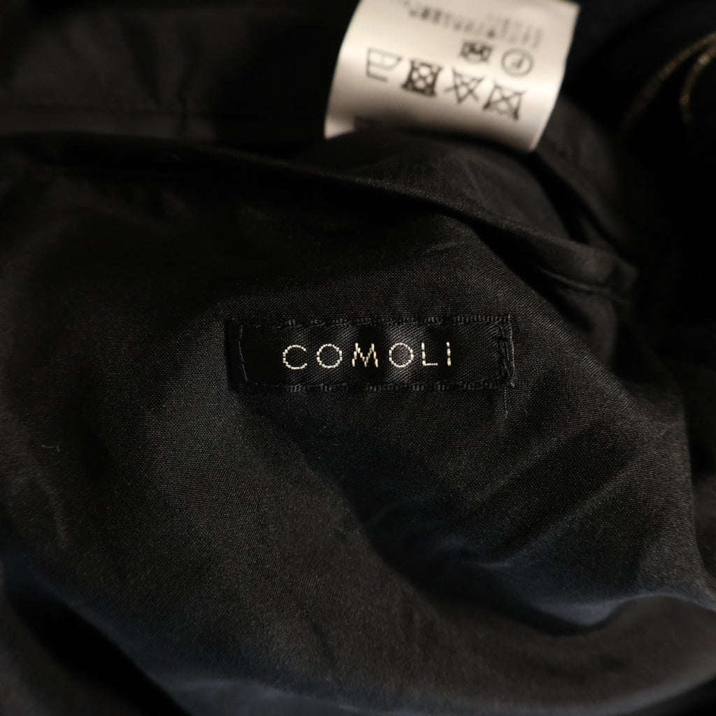 COMOLI(コモリ) 22AW ハイネック スタンドカラー ジップアップ カシミヤジャケット ブルゾン W03-01014