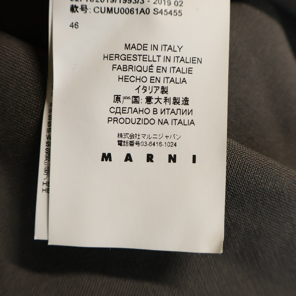 MARNI(マルニ) トロピカル ウール ロングスリーブ 長袖シャツ グレー CUMU0061A0