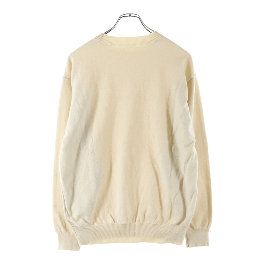 Yonetomi(ヨネトミ) RIGID CASHMERE KNIT リジッド カシミヤ ニットセーター アイボリー 95-224-017