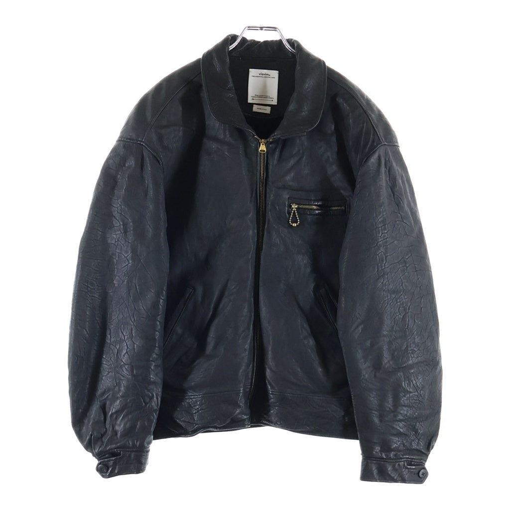 VISVIM(ヴィスヴィム) 25AW Seward Jacket スワードジャケット シングル レザー ライダース ブラック 0125205014005