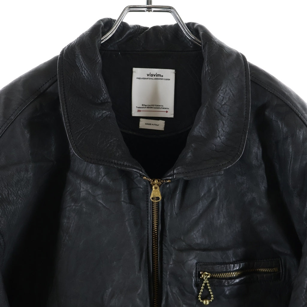 VISVIM(ヴィスヴィム) 25AW Seward Jacket スワードジャケット シングル レザー ライダース ブラック 0125205014005