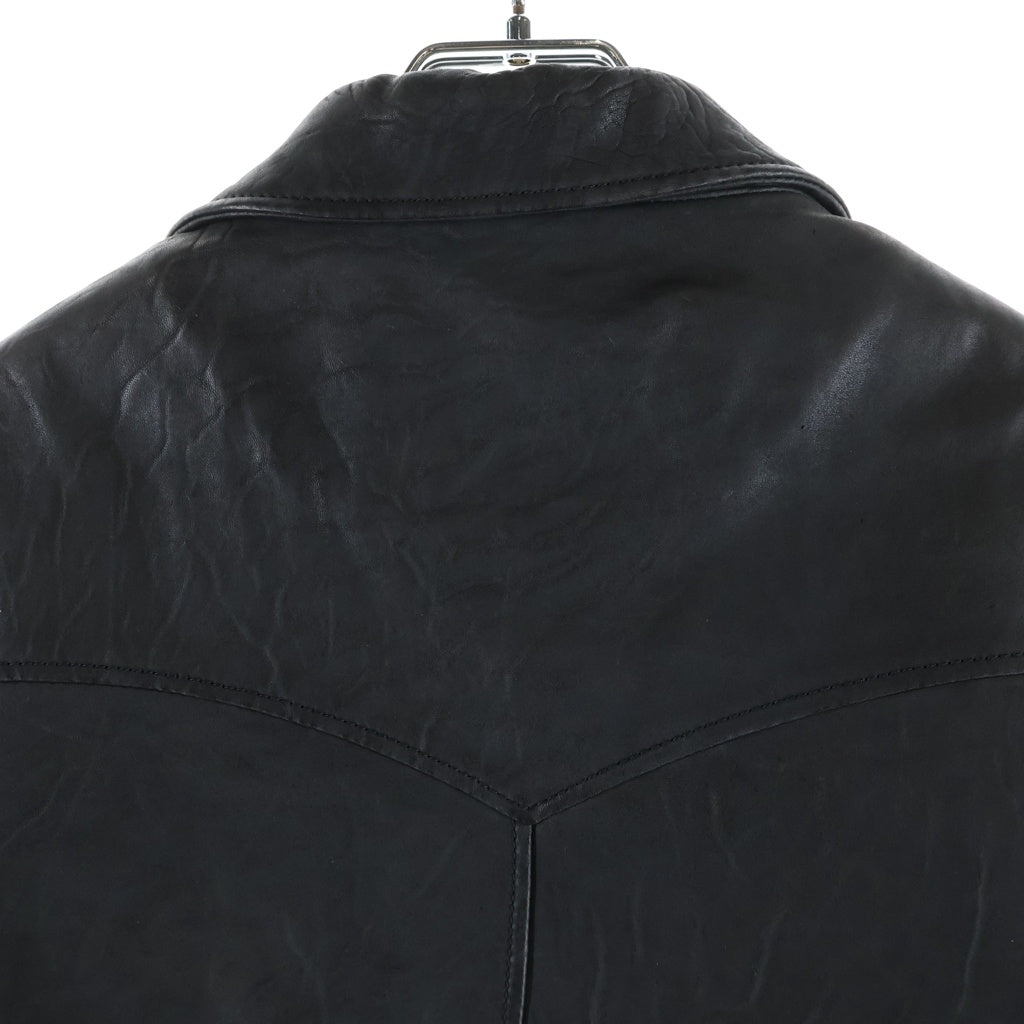 VISVIM(ヴィスヴィム) 25AW Seward Jacket スワードジャケット シングル レザー ライダース ブラック 0125205014005