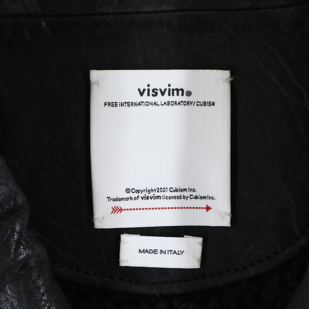 VISVIM(ヴィスヴィム) 25AW Seward Jacket スワードジャケット シングル レザー ライダース ブラック 0125205014005