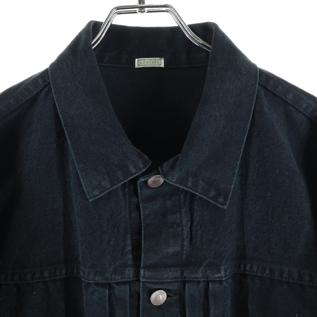 A.PRESSE(アプレッセ) 25AW 2nd Type Black Denim Jacket セカンドタイプ ブラック デニムジャケット 25AAP-01-40