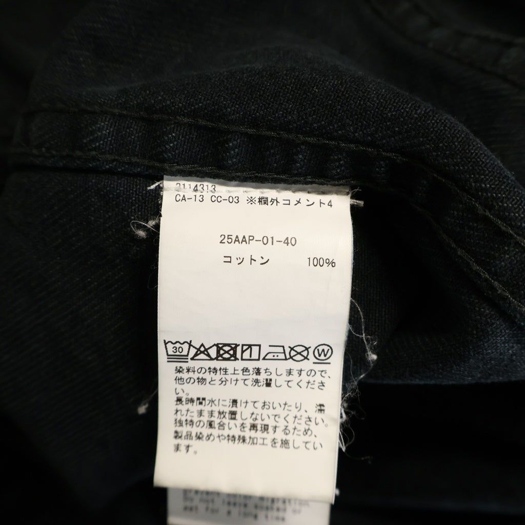 A.PRESSE(アプレッセ) 25AW 2nd Type Black Denim Jacket セカンドタイプ ブラック デニムジャケット 25AAP-01-40
