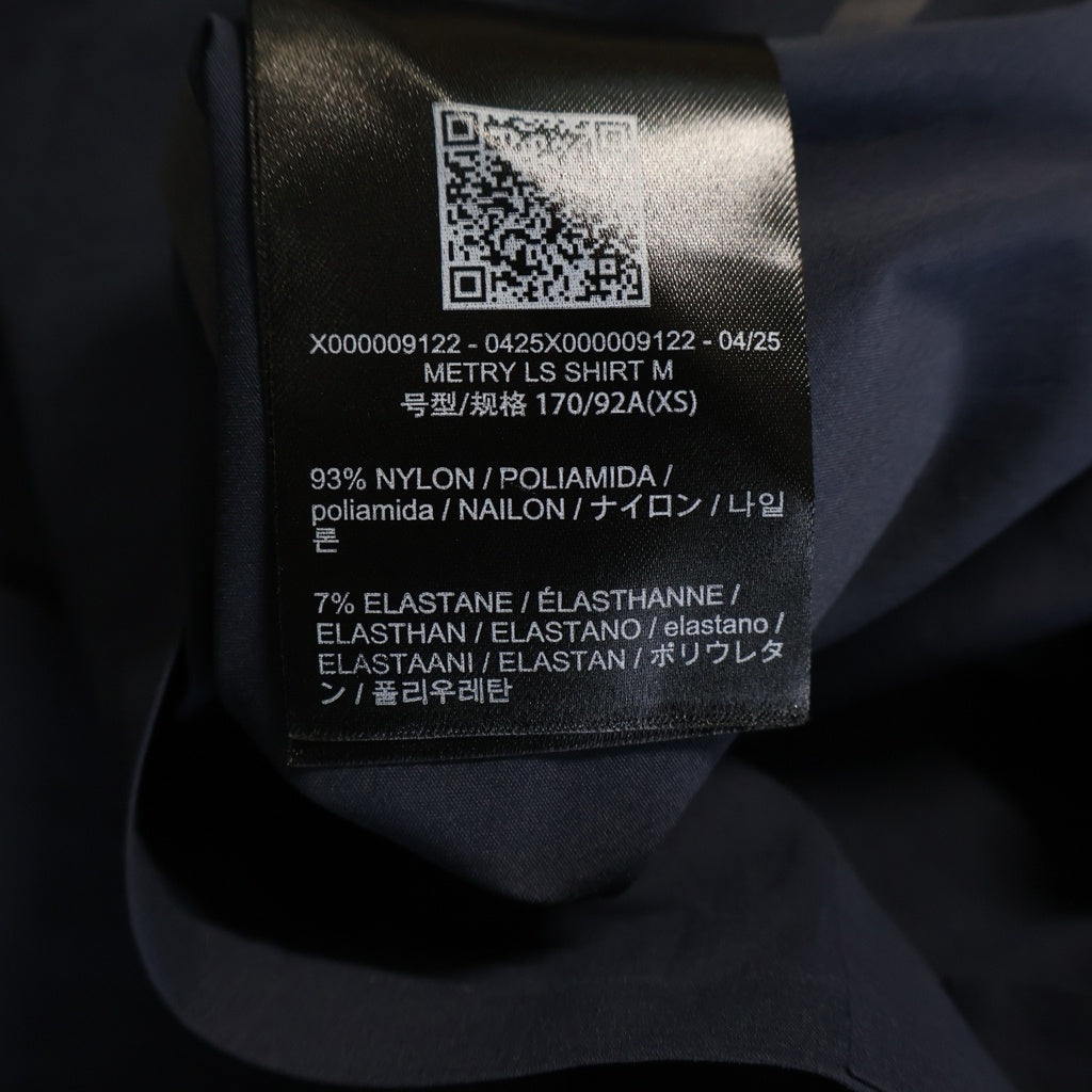 ARC'TERYX(アークテリクス) 25AW METRY LS SHIRT メトリー ロングスリーブ ナイロンシャツ ネイビー X000009122