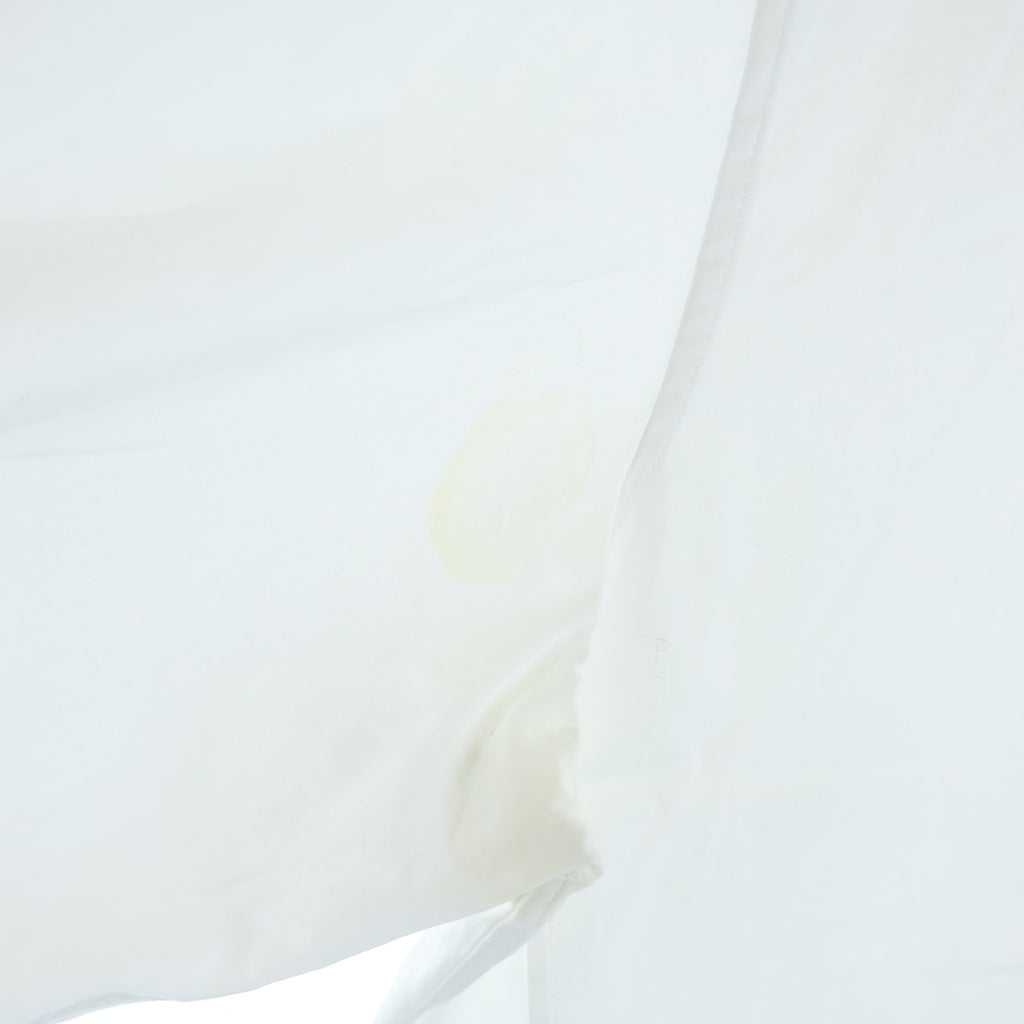 Yohji Yamamoto POUR HOMME(ヨウジヤマモト プールオム) 22AW 120/2 COTTON BROAD BACK GATHER VEST BLOUSE コットン ブロード バック ギャザー ベストドッキング 長袖シャツ ホワイト HE-B50-520