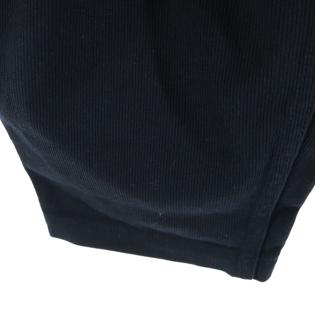BLACK Scandal Yohji Yamamoto(ブラックスキャンダルヨウジヤマモト) 21AW コットンピケ スリムストリング テーパードパンツ ブラック HX-P76-043