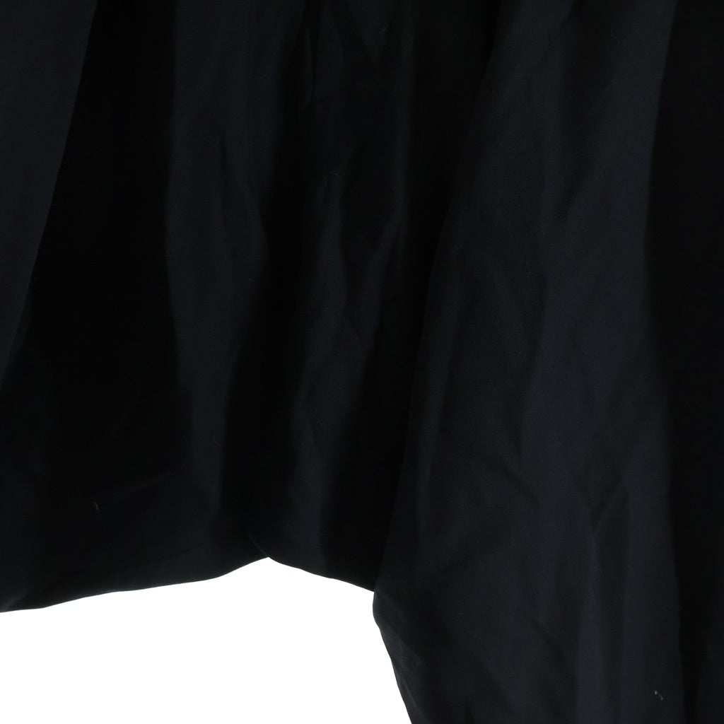 Yohji Yamamoto POUR HOMME(ヨウジヤマモト プールオム) 23AW DROP CROTCH PANTS 内股ドレープ クロッチ イージーパンツ ブラック HJ-P18-100
