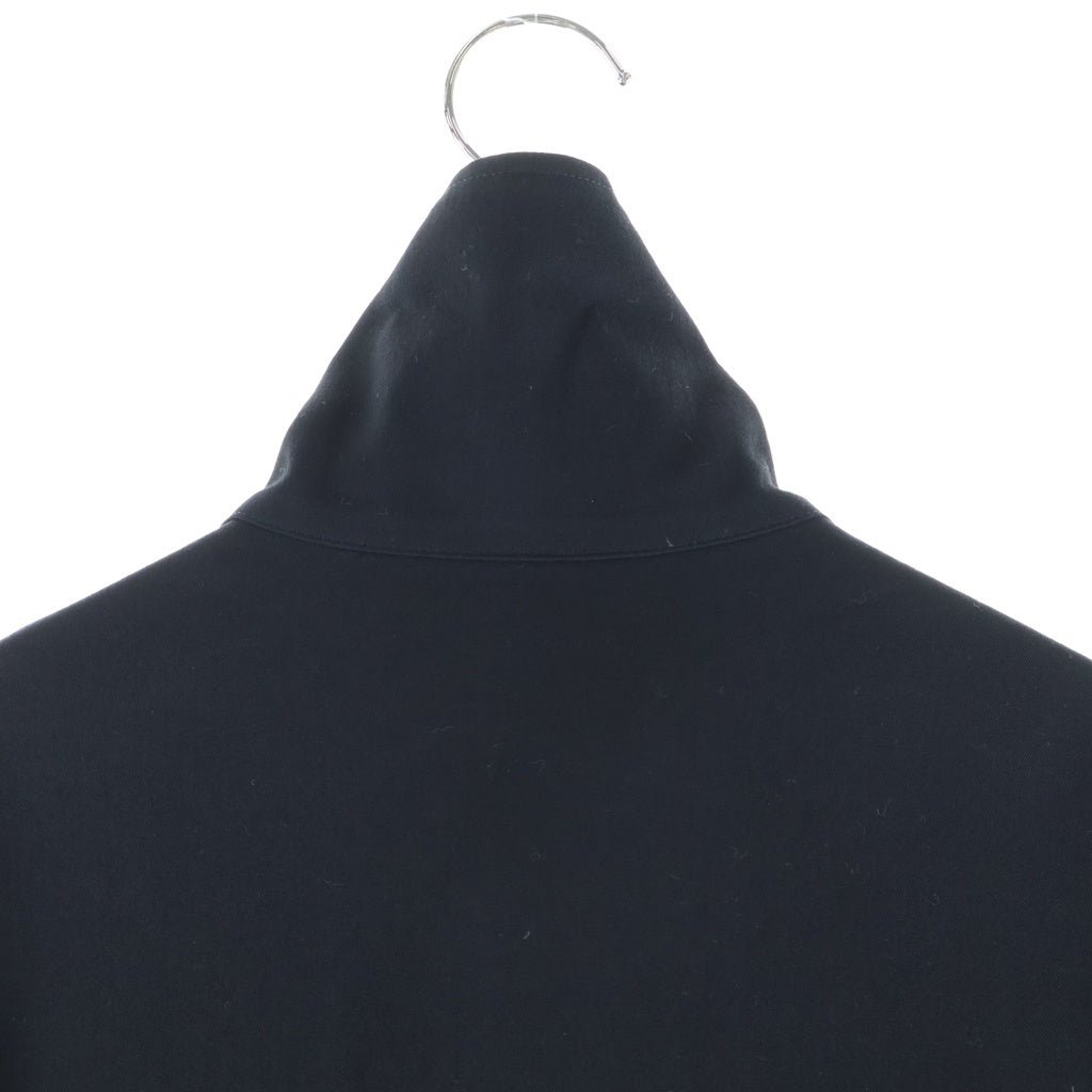 Yohji Yamamoto POUR HOMME(ヨウジヤマモト プールオム) 22AW ウール フロントドッキング ロング 長袖シャツ ブラック HE-B99-540