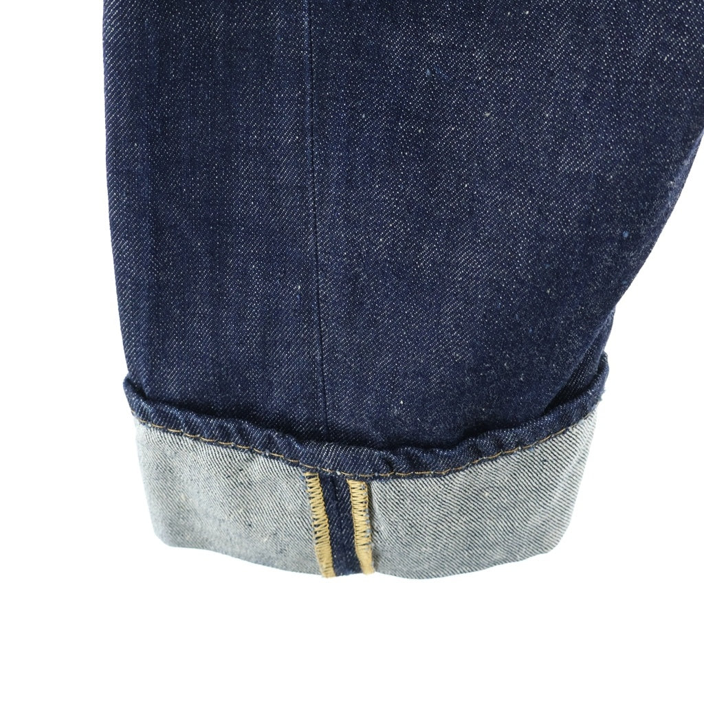 DSQUARED2(ディースクエアード) 16SS レザーロゴパッチ ボタンフライ デニムパンツ インディゴ S71LB0129 S30485