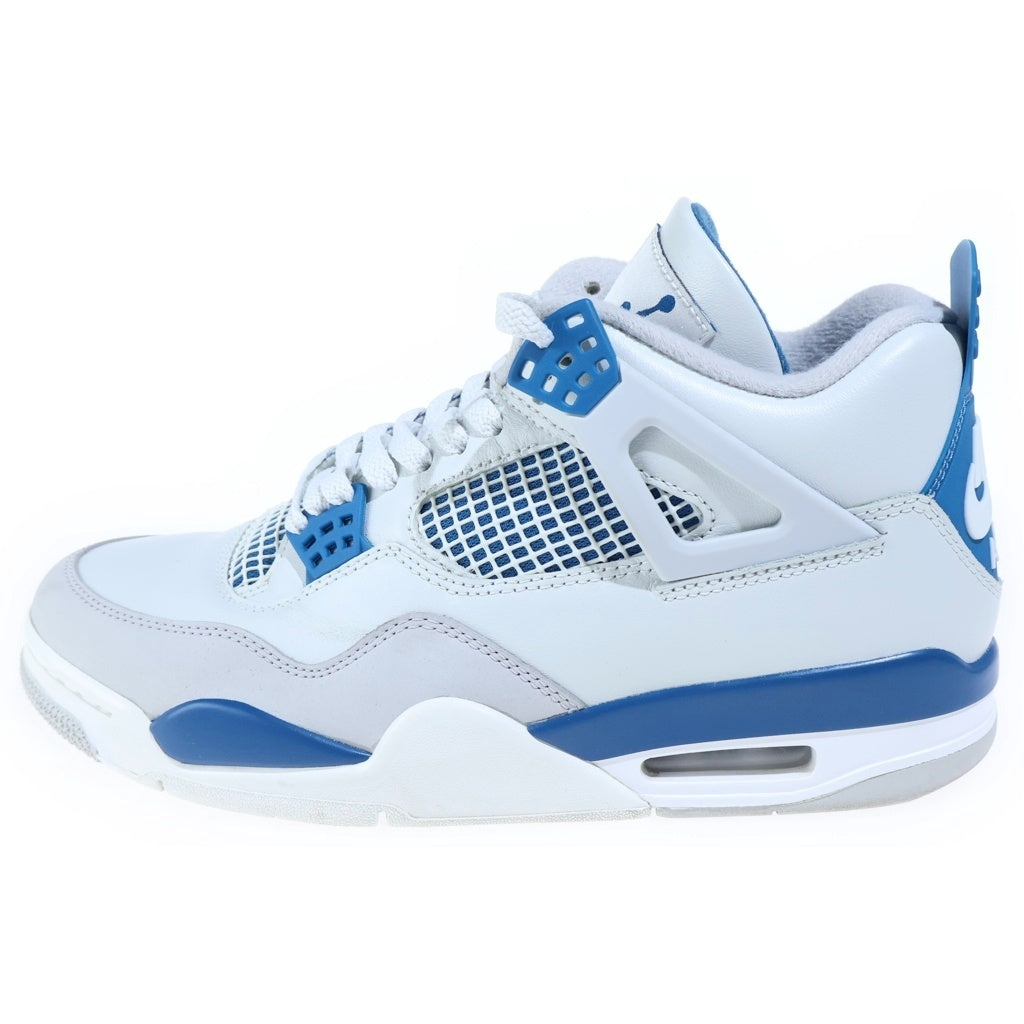 NIKE(ナイキ) AIR JORDAN 4 RETRO エアジョーダン4 ハイカットスニーカー ホワイト/ブルー US9.5/27.5cm FV5029-141