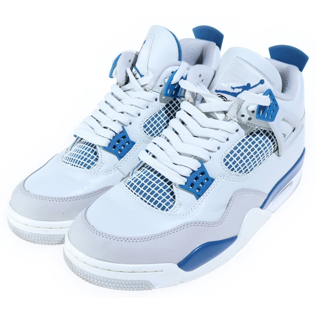 NIKE(ナイキ) AIR JORDAN 4 RETRO エアジョーダン4 ハイカットスニーカー ホワイト/ブルー US9.5/27.5cm FV5029-141