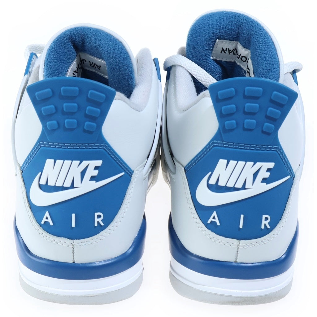 NIKE(ナイキ) AIR JORDAN 4 RETRO エアジョーダン4 ハイカットスニーカー ホワイト/ブルー US9.5/27.5cm FV5029-141