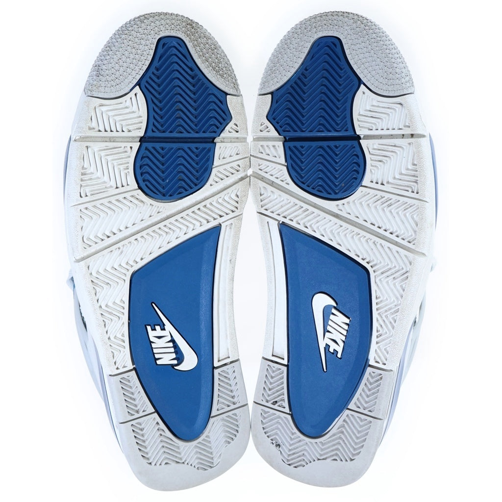 NIKE(ナイキ) AIR JORDAN 4 RETRO エアジョーダン4 ハイカットスニーカー ホワイト/ブルー US9.5/27.5cm FV5029-141