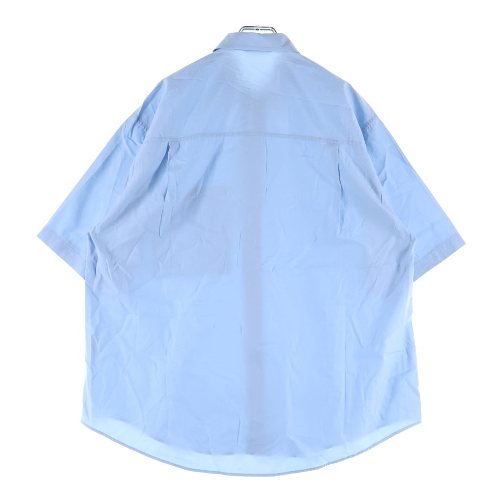 AURALEE(オーラリー) 24SS WASHED FINX TWILL BIG HALF SLEEVED SHIRT ウォッシュドフィンクスツイル ビッグ半袖シャツ ライトブルー A24SS03TN
