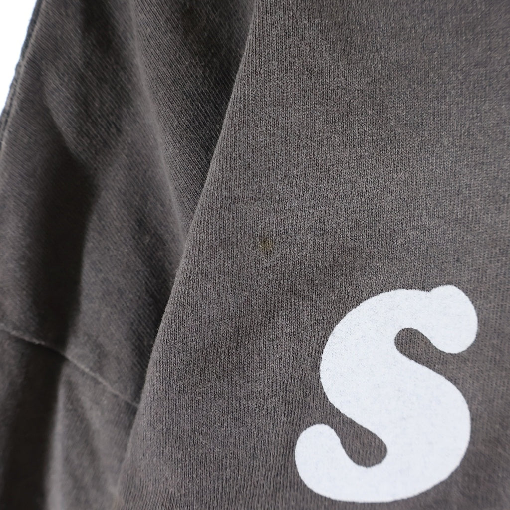 SAINT MICHAEL(セントマイケル) 21AW SAINT YOUTH PINK SHEEP セントユース ピンクシープ ヴィンテージ加工Tシャツ 長袖クルーネックカットソー グレー SM-A21-0000-019