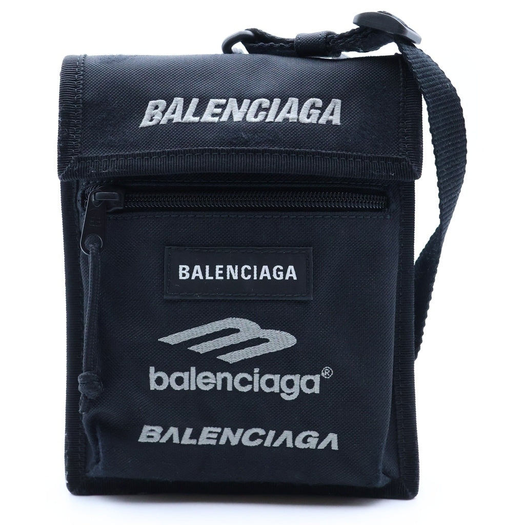 BALENCIAGA(バレンシアガ) EXPLORER CROSSBODY POUCH エクスプローラー クロスボディポーチ ショルダーバッグ ブラック 655982 レディース
