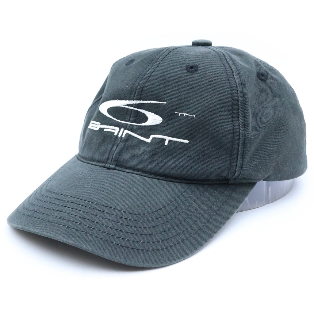 SAINT MICHAEL(セントマイケル) 25AW CAP/SAINT 6 セント6 ロゴ刺繍 べースボールキャップ 帽子 ブラック SM-HR1-0000-091