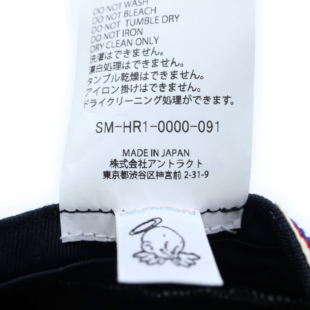 SAINT MICHAEL(セントマイケル) 25AW CAP/SAINT 6 セント6 ロゴ刺繍 べースボールキャップ 帽子 ブラック SM-HR1-0000-091