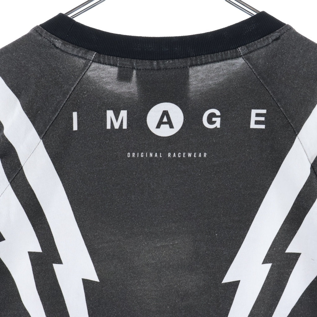 SUPREME(シュプリーム) 25AW ×Fox Racing L/S Top フォックスレーシング 両面サンダープリントTシャツ 長袖クルーネックカットソー ブラック