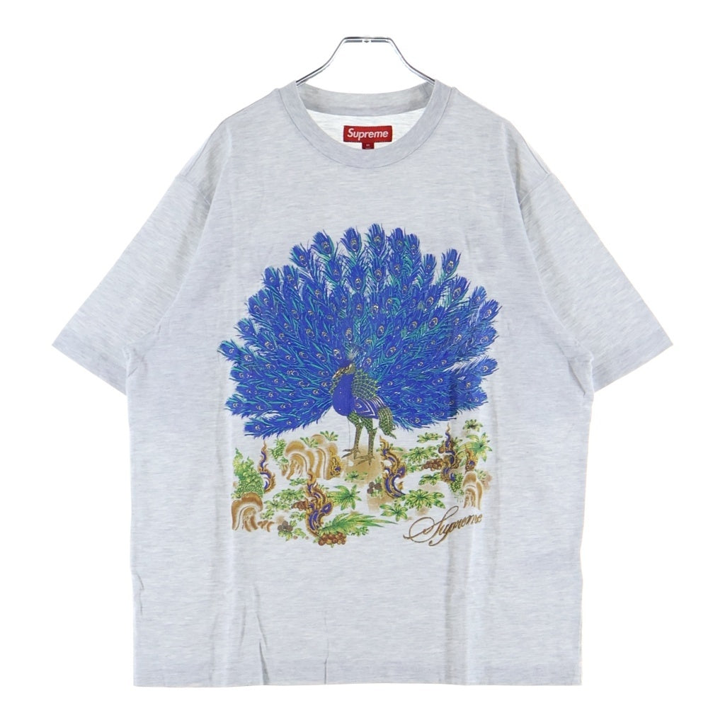 SUPREME(シュプリーム) 25AW Peacock S/S Top ピーコック グラフィックプリントTシャツ 半袖クルーネックカットソー グレー