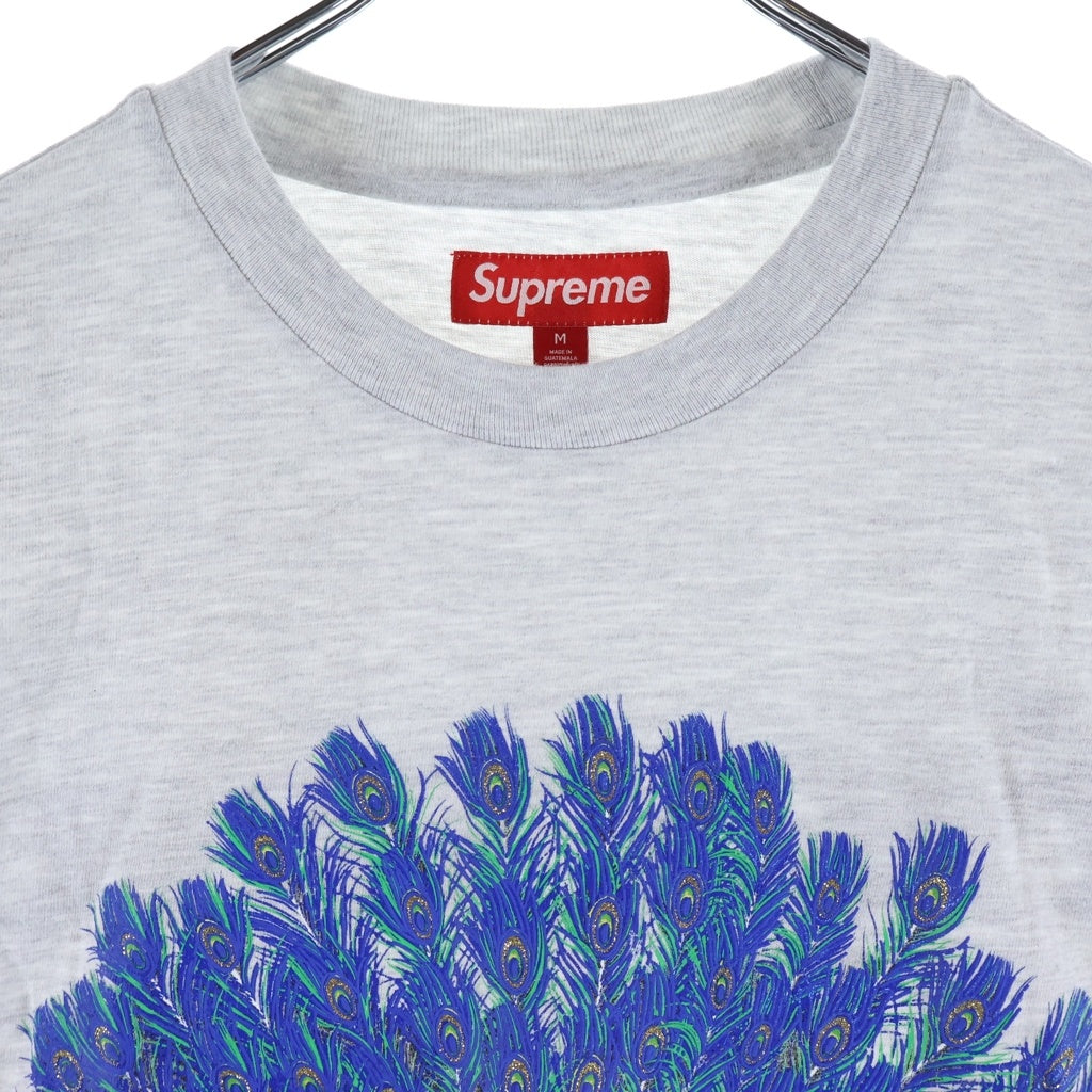 SUPREME(シュプリーム) 25AW Peacock S/S Top ピーコック グラフィックプリントTシャツ 半袖クルーネックカットソー グレー