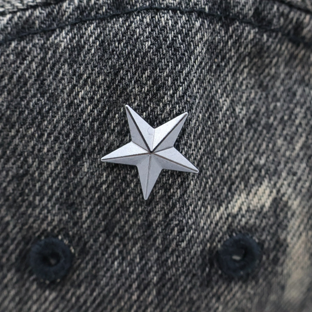 SUPREME(シュプリーム) 26SS Stars Studded Denim Camp Cap スタースタッズ装飾 ウォッシュ加工 デニムキャンプキャップ 帽子 ブラック