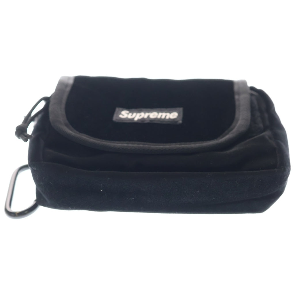 SUPREME(シュプリーム) 25AW Velvet Mini Pouch ベルネットミニポーチ ブラック レディース