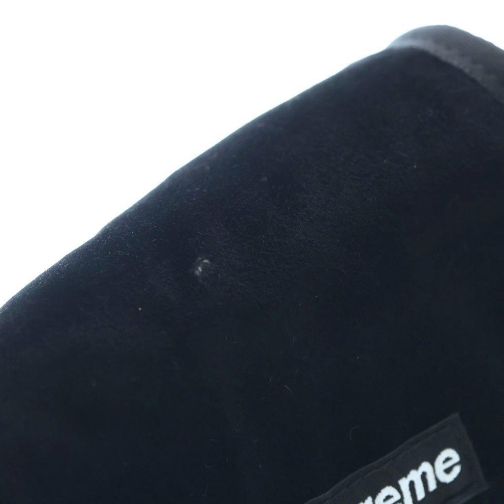 SUPREME(シュプリーム) 25AW Velvet Mini Pouch ベルネットミニポーチ ブラック レディース