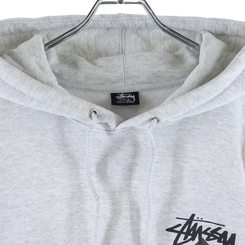STUSSY(ステューシー) 21AW ×DOVER STREET MARKET PULLOVER HOODIE ドーバーストリートマーケット 両面プリント プルオーバースウェットパーカー フーディー グレー