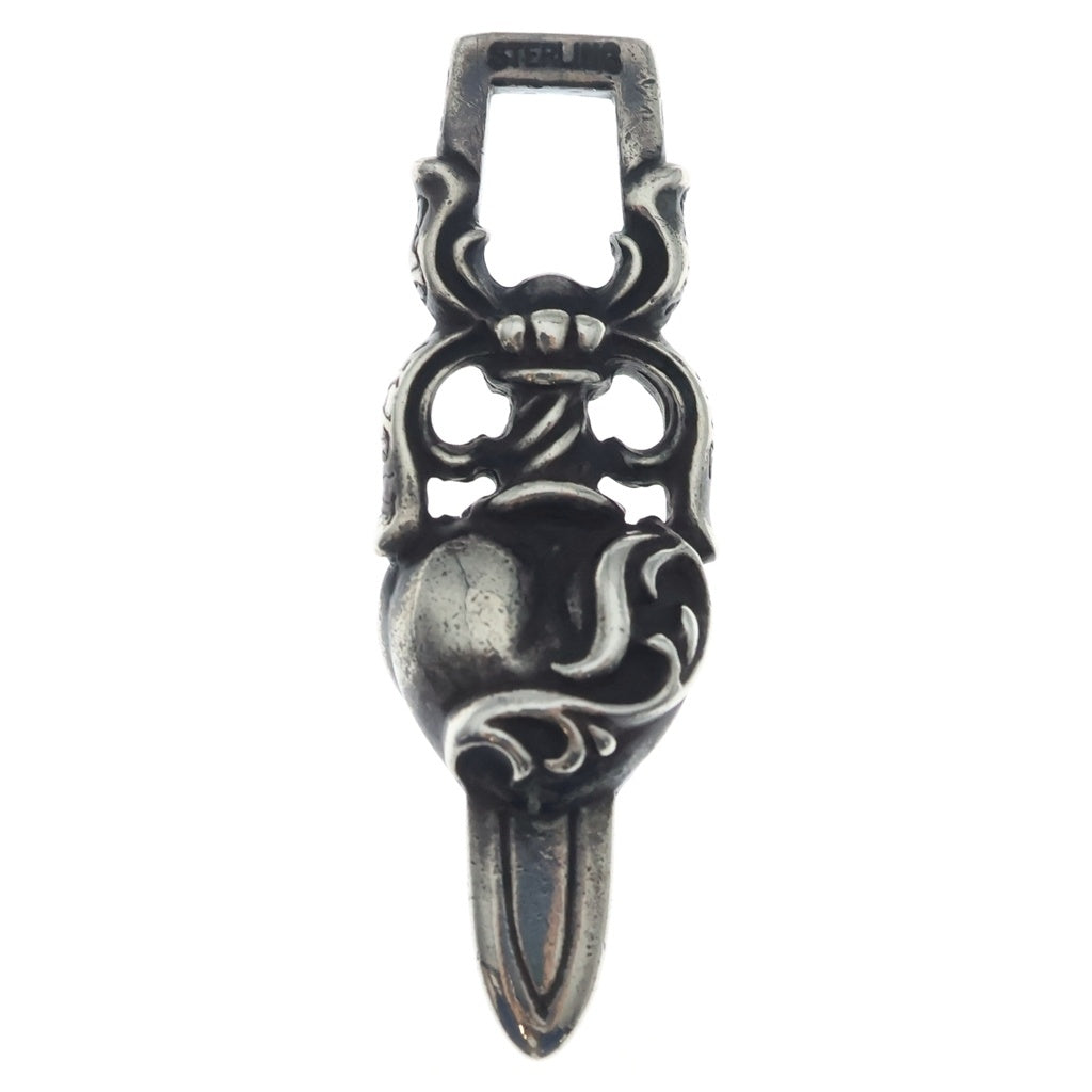 CHROME HEARTS(クロムハーツ) DAGGER HEART ダガーハート ペンダントトップ シルバー BCA243