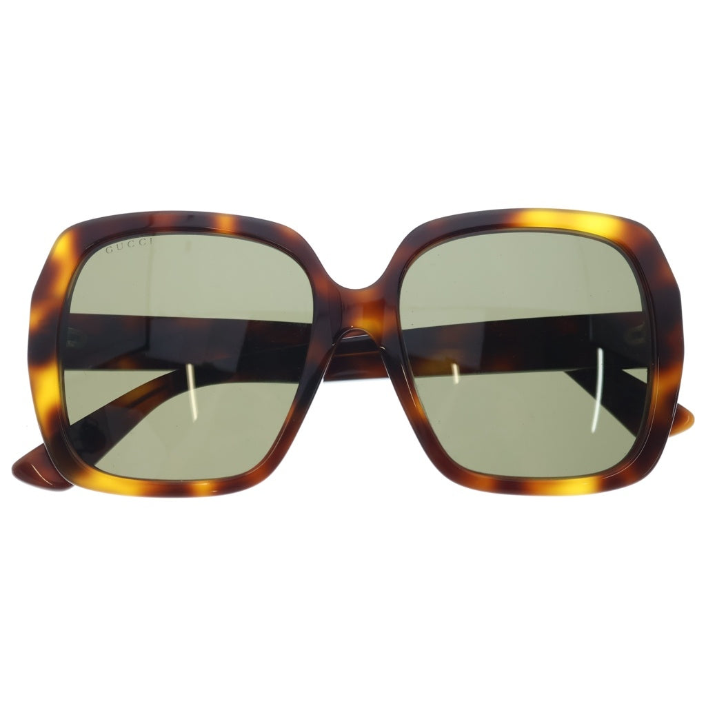 GUCCI(グッチ) インターロッキングG スクエア セルフレーム サングラス 眼鏡 アイウェア ブラウン GG0096SA