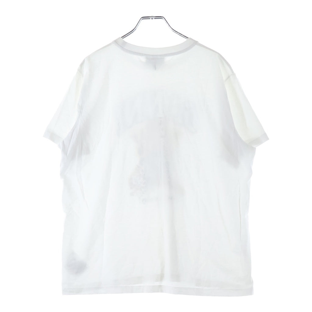 GANNI(ガニー) Basic Jersey Leopard Relaxed T-shirt タイガープリント クルーネック半袖Tシャツ カットソー ホワイト レディース T4124