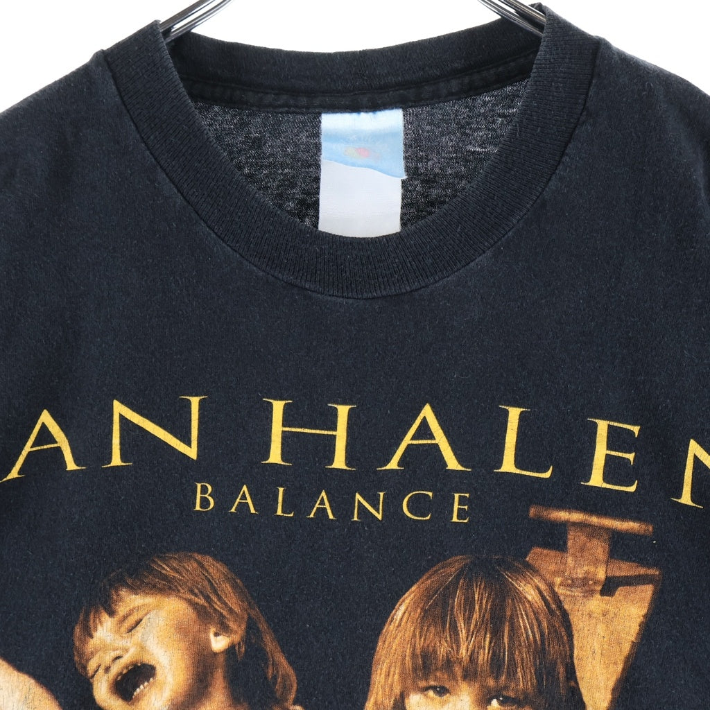 VINTAGE(ヴィンテージ) 90S VINTAGE VAN HALEN BALANCE TOUR 1995 FRUIT OF THE LOOM ヴィンテージ ヴァンへレイン バランスツアー 両面プリントTシャツ 半袖クルーネックカットソー ブラック