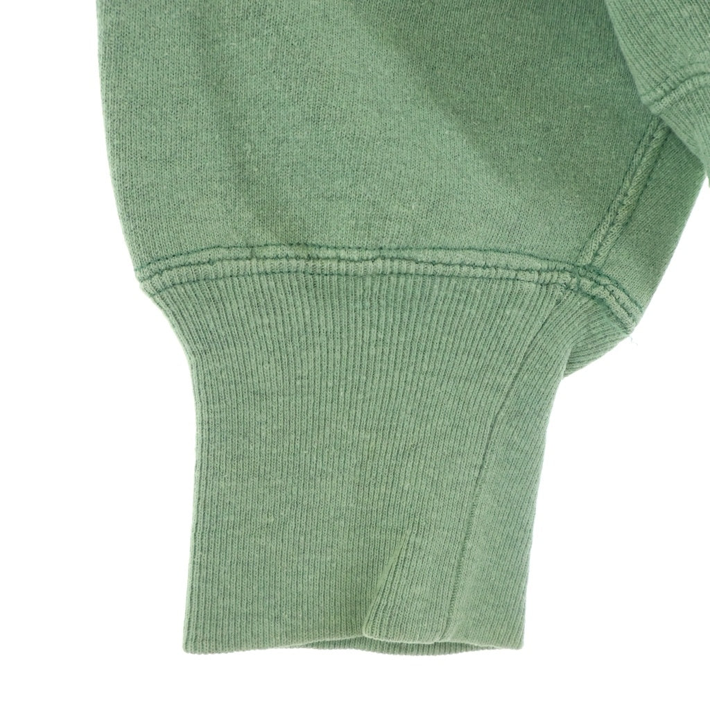 CHAMPION(チャンピオン) 90S VINTAGE REVERSE WEAVE SWEATSHIRT ヴィンテージ リバースウィーブ 刺繍タグ USA製 目あり エルボーパッチ付 クルーネックスウェットトレーナー グリーン/ネイビー