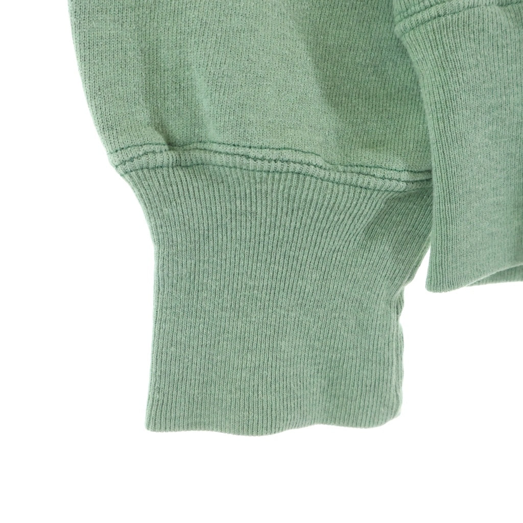 CHAMPION(チャンピオン) 90S VINTAGE REVERSE WEAVE SWEATSHIRT ヴィンテージ リバースウィーブ 刺繍タグ USA製 目あり エルボーパッチ付 クルーネックスウェットトレーナー グリーン/ネイビー