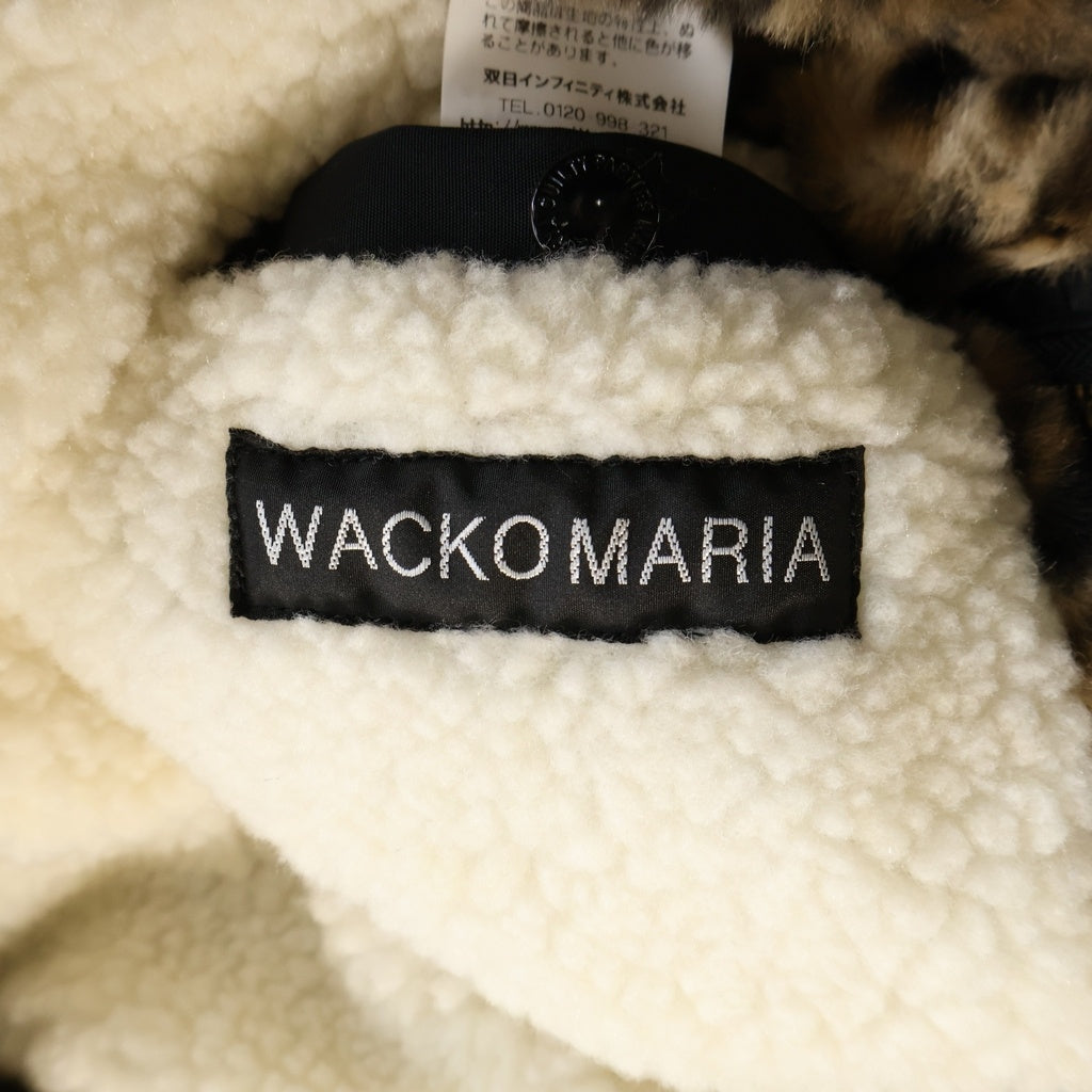 WACKO MARIA(ワコマリア) 25AW ×McGREGOR LEOPARD FUR ANTI-FREEZE JACKET マクレガー レオパード パファー ボアジャケット ベージュ 25FW-WMO-MC02
