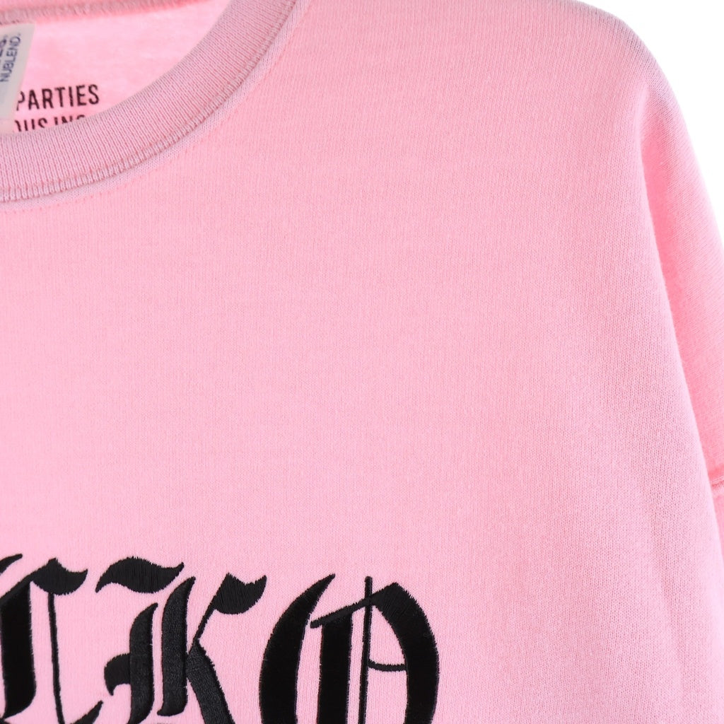 WACKO MARIA(ワコマリア) 22AW CREW NECK SWEAT SHIRT TYPE-1 フロントロゴ クルーネックスウェットトレーナー ピンク 22FW-WMC-SS01