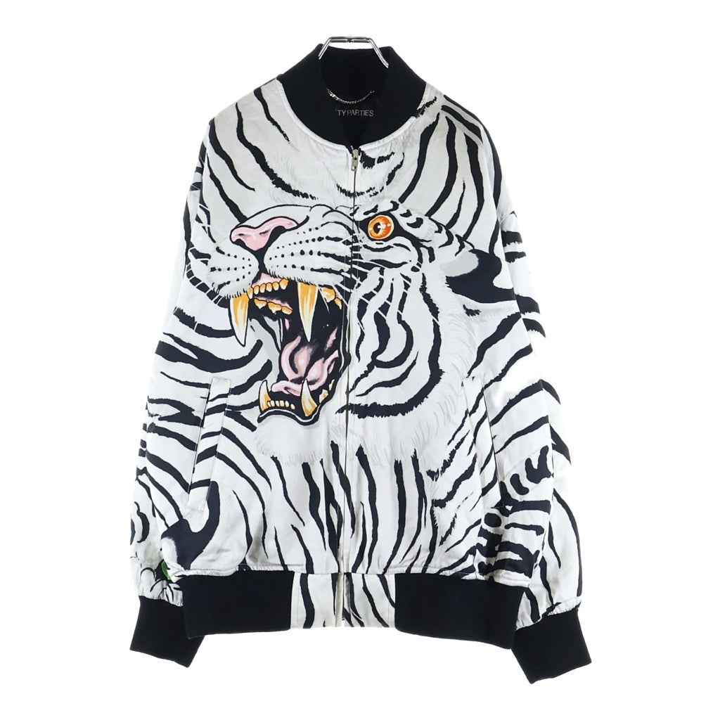 WACKO MARIA(ワコマリア) ×TIM LIHI SKA JACKET ティムリーハイ ホワイトタイガー スカジャン ブルゾンジャケット ホワイト TIMLEHI-WM-BL06