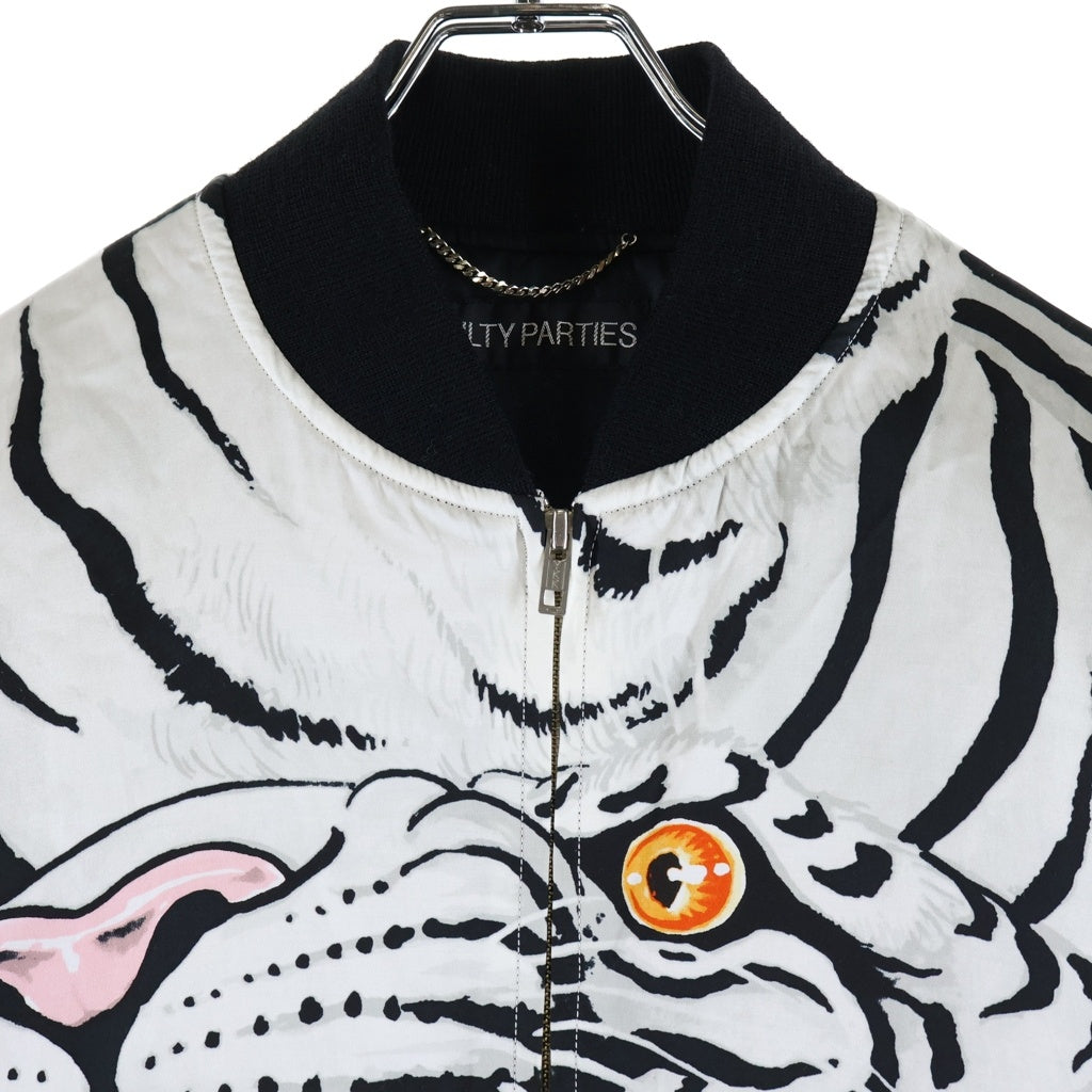 WACKO MARIA(ワコマリア) ×TIM LIHI SKA JACKET ティムリーハイ ホワイトタイガー スカジャン ブルゾンジャケット ホワイト TIMLEHI-WM-BL06