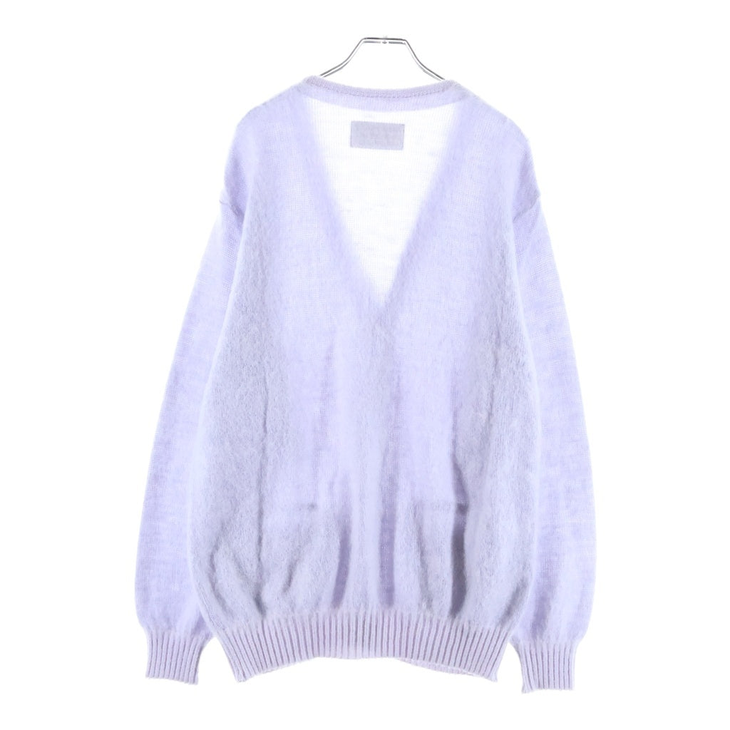 WACKO MARIA(ワコマリア) 22SS MOHAIR KNIT CARDIGAN モヘア ニットカーディガン パープル 22SS-WNK-KN04