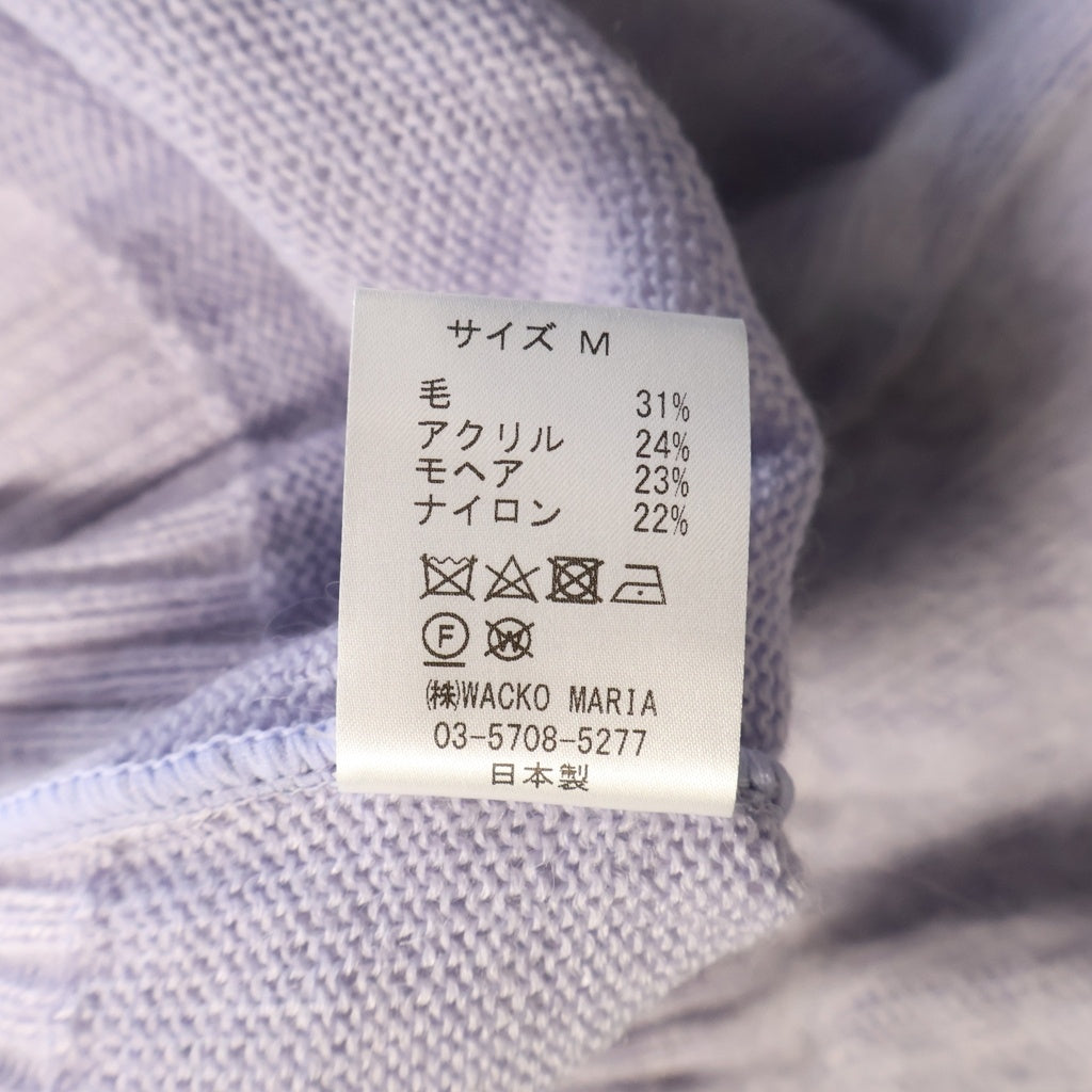 WACKO MARIA(ワコマリア) 22SS MOHAIR KNIT CARDIGAN モヘア ニットカーディガン パープル 22SS-WNK-KN04