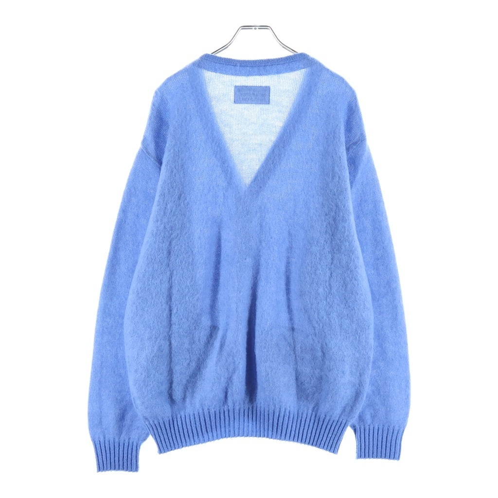 WACKO MARIA(ワコマリア) 23SS MOHAIR CARDIGAN モヘアニットカーディガン ブルー 22FW-WMK-KN0