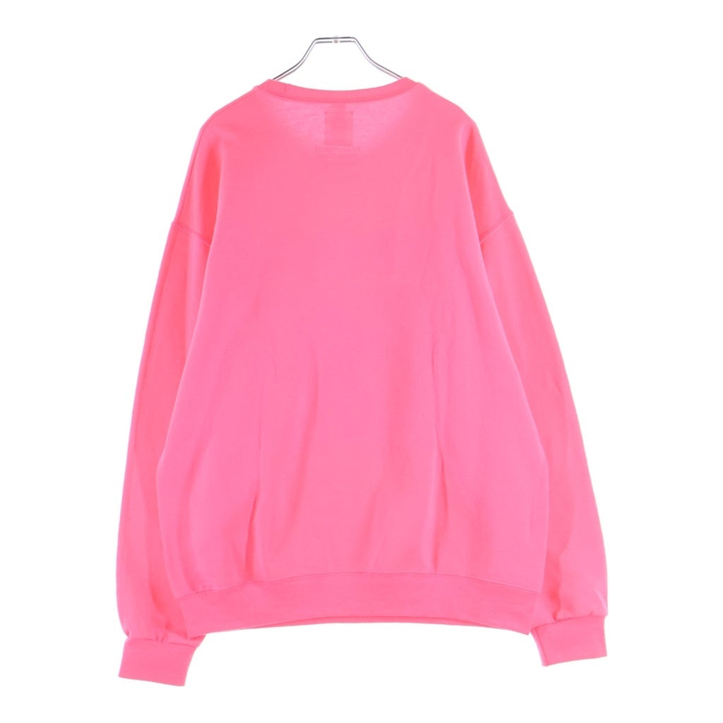 WACKO MARIA(ワコマリア) 21AW ×BOB DYLAN CREW NECK SWEAT SHIRT ボブディラン フロントプリント クルーネックスウェットトレーナー ピンク BOBDYLAN-WM-SS02